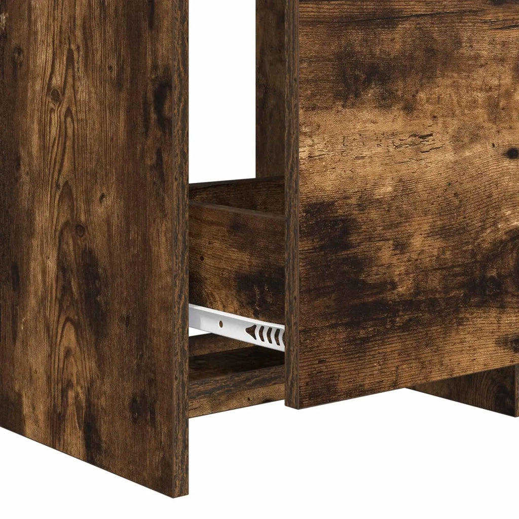Mobiletto da Bagno Sotto Lavabo Rovere Fumo 56 x 37,5 x 81 cm