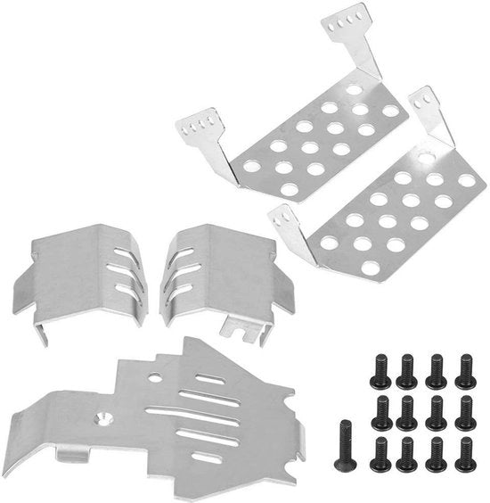 Accessori per auto RC - Adatto per TRX-4 - Acciaio inossidabile - Duraturo - Facile da installare - Protezione contro le abrasioni
