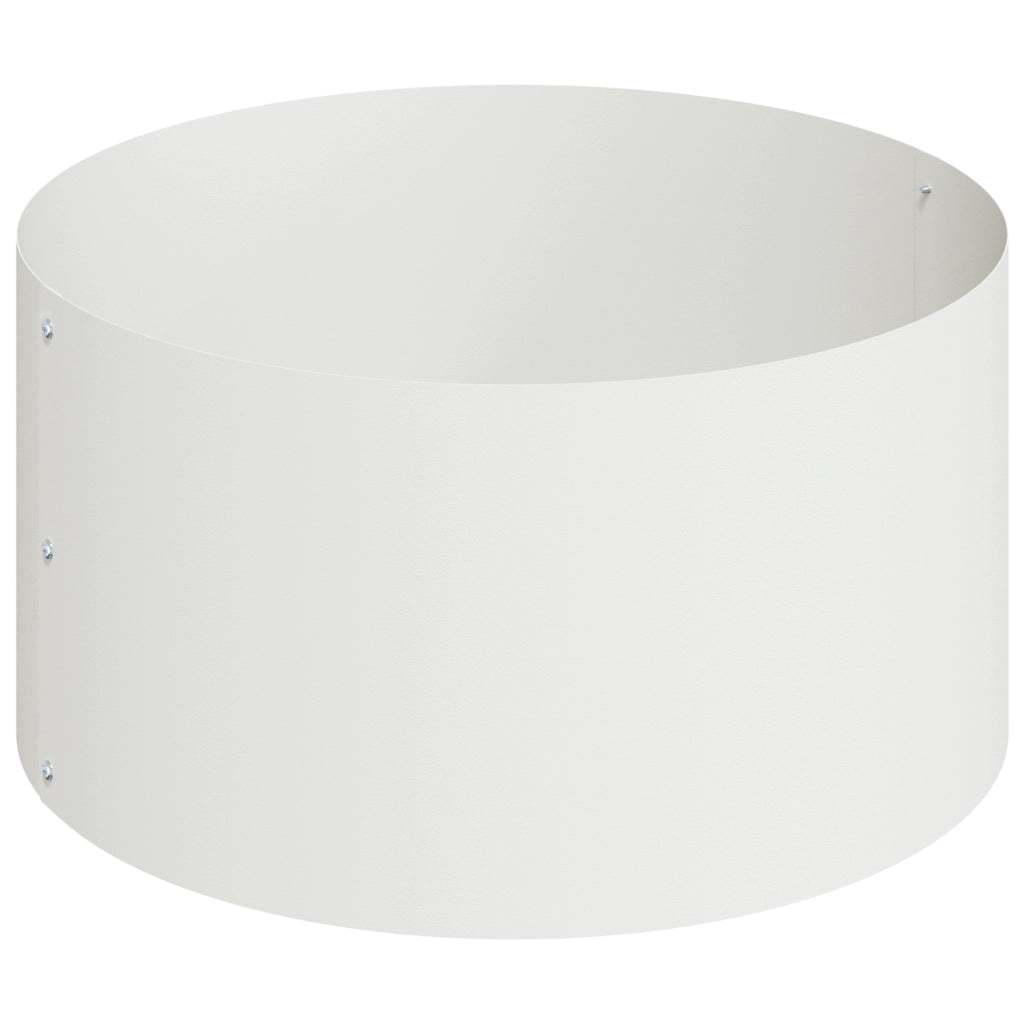 Vaso in Metallo Acciaio/bianco Acciaio verniciato a polvere Grande
