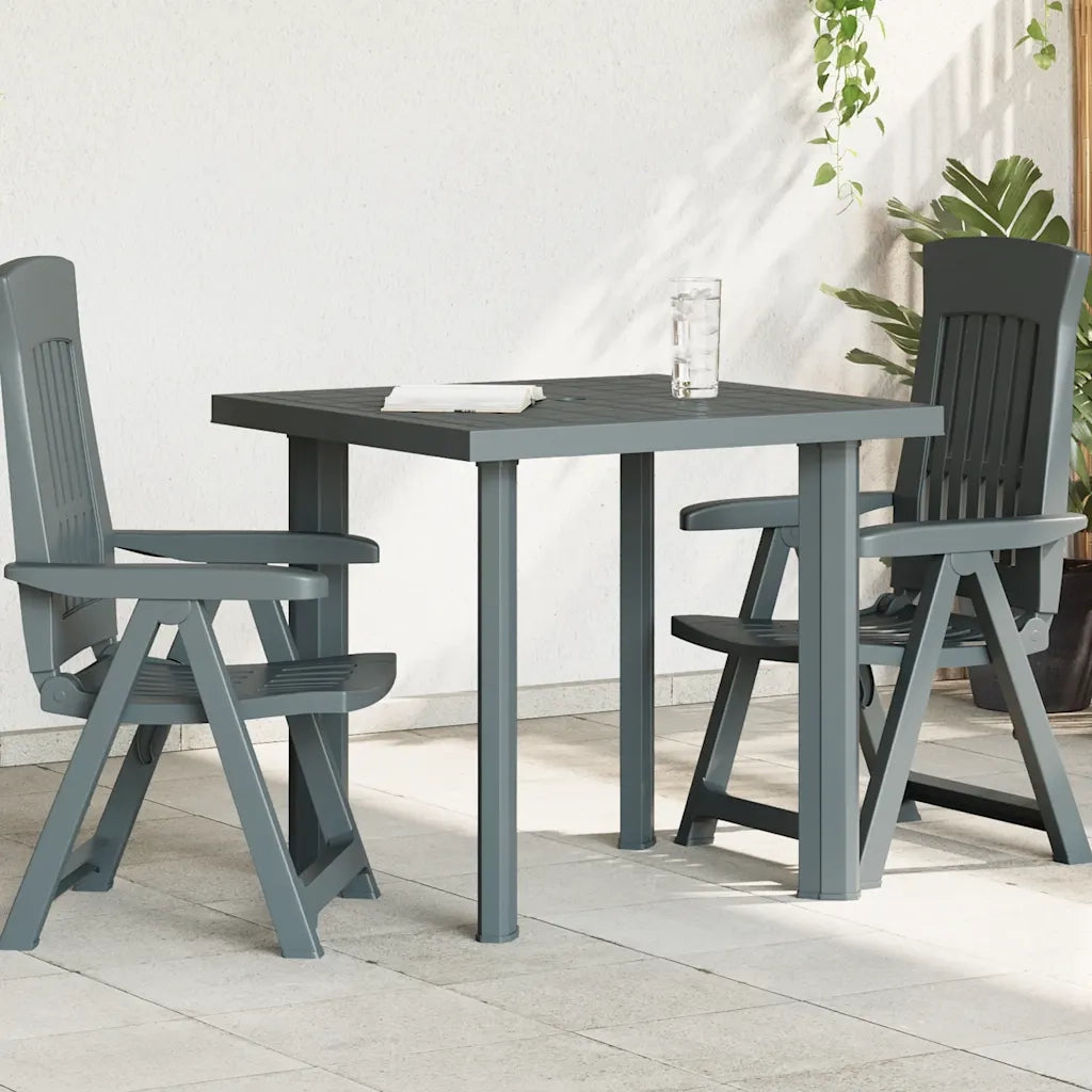 Tavolo da Giardino Verde 80x75x72 cm in Plastica 48803