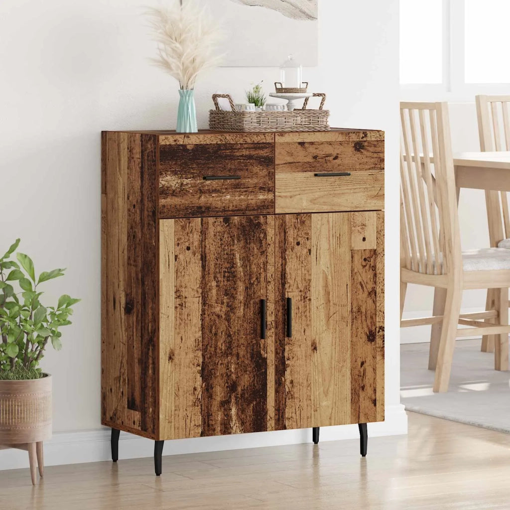 Credenza | Madia | Buffet da pranzo | Armadio da pranzo Legno vecchio 69,5 x 34 x 90 cm Legno multistrato