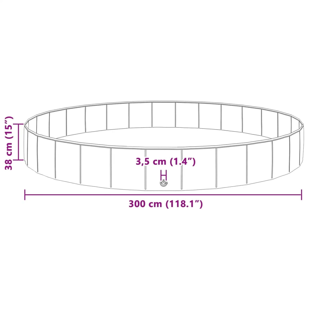 Piscina per bambini Rosso ?300 x 38 cm CFW9702891