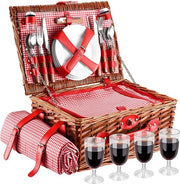 Carrello da picnic - cibo da portare all'esterno - carrello da picnic - estivo - sostenibile