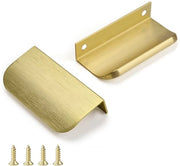 Greppini per mobili nascosti in bron dorato 80 mm