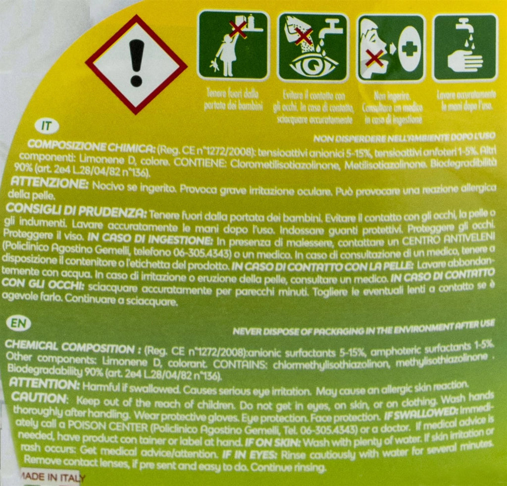 15LT MAURY'S PROFESSIONAL SAPONE PIATTI LIMONE IN CONFEZIONI DA 3X5 LT