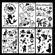 Jabberelli 18 Stuks - Plannersjabloni Reutilizzabili - Schede per Diario/Album Fotografie - Schede Hobby Adulti - Materiale PET - 24,6 x 16 cm