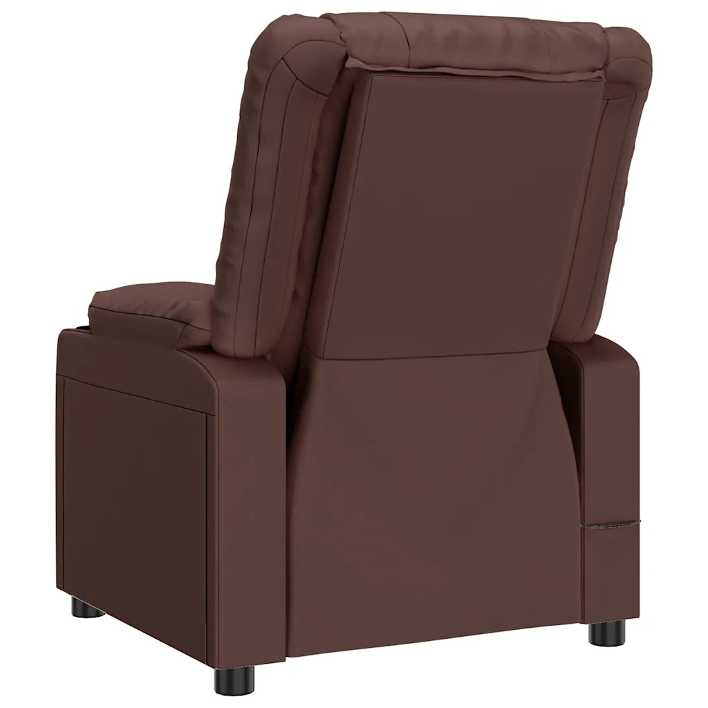 Poltrona Massaggiante Elettrica Marrone in Similpelle 3143458