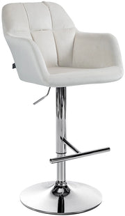 Barhocker Natoma Samt chrom