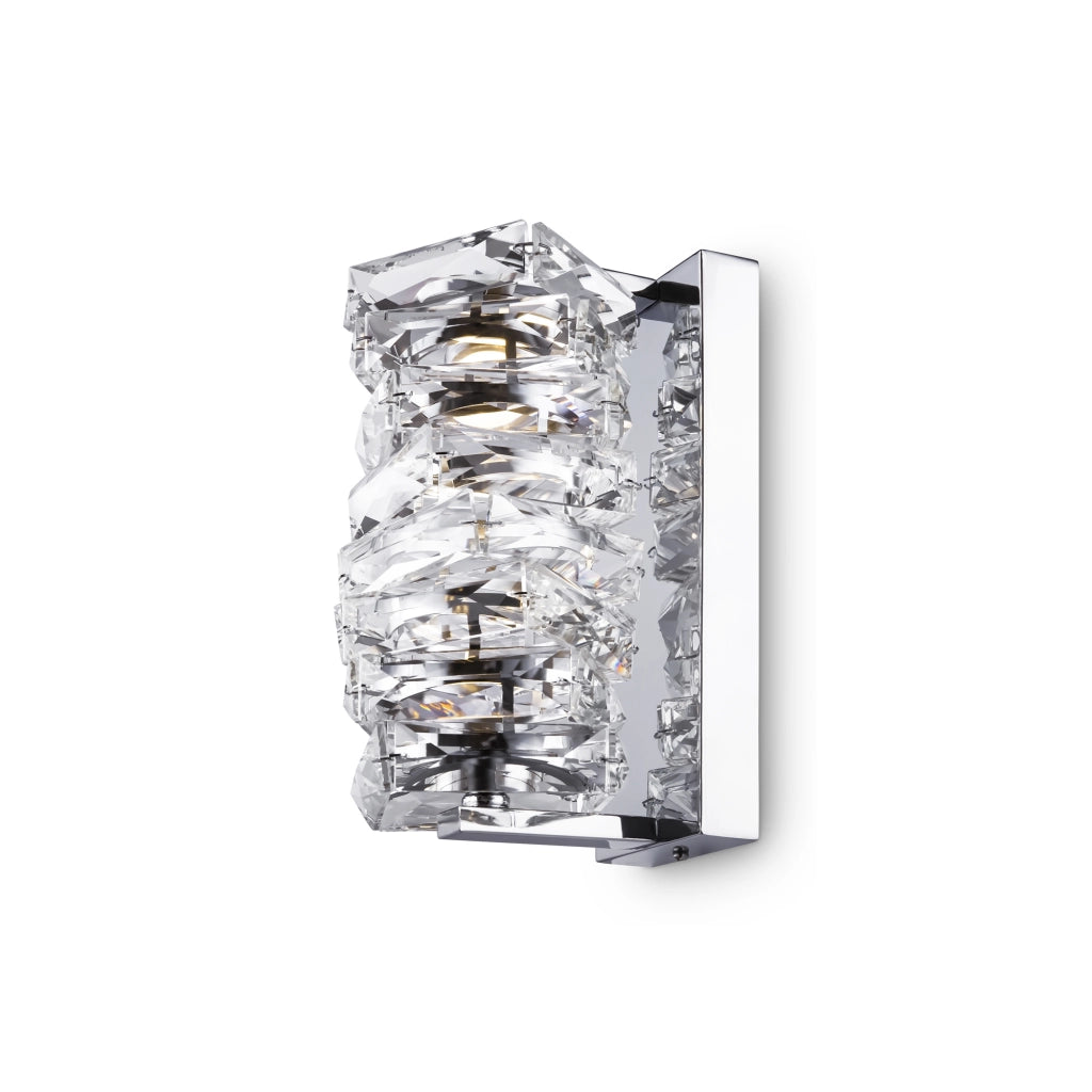 Maytoni applique contemporanea Coil 1 luce LED integrato cromo vetro