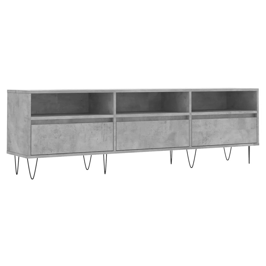 Mobile TV Grigio Cemento 150x30x44,5 cm Legno Multistrato 831280