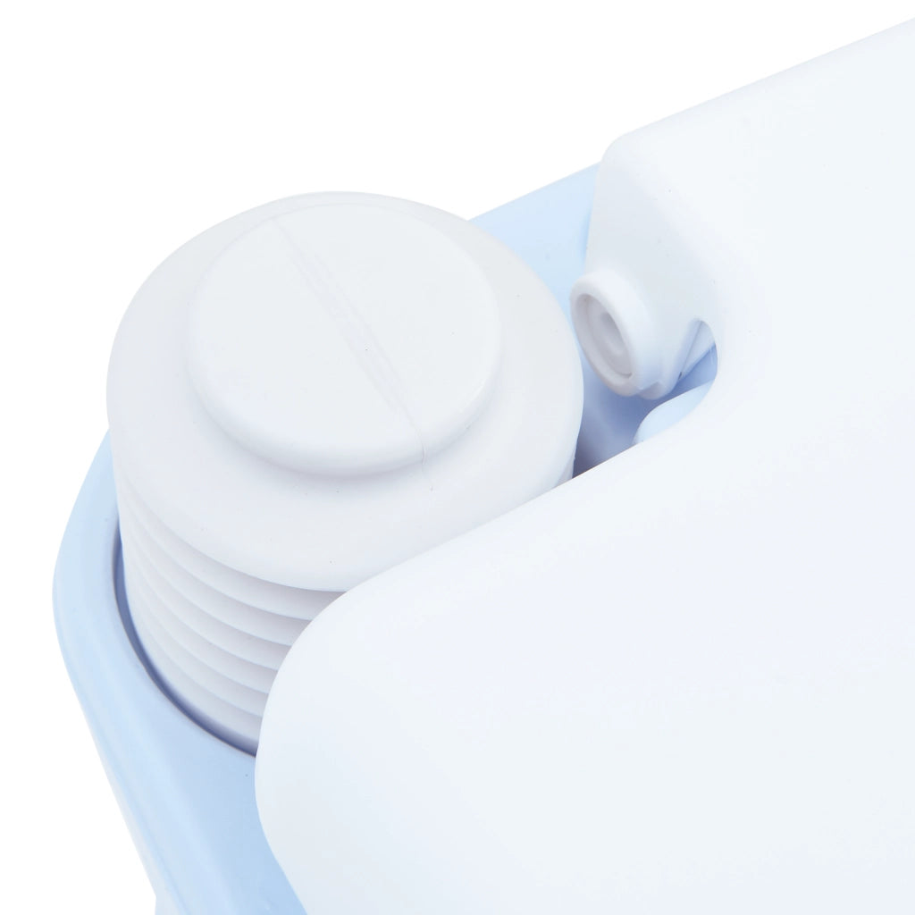 Luce Portatile per Toilette Blu e Bianca in Plastica da 20 L