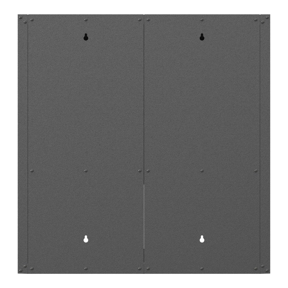 Armadio Mobile da Parete in Metallo con Anta ¨C MINIMAL ¨C Grigio, 75x77x30 cm