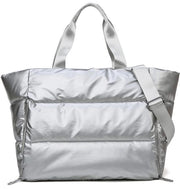 Borsa Sportiva Donna 35L, 3-in-1 Borsa Piumino con Camera Umidità e Camera Asciutta, Borsa Donna Idrorepellente Grande Capacità per Viaggi Fitness e Yoga