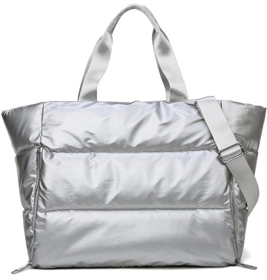 Borsa Sportiva Donna 35L, 3-in-1 Borsa Piumino con Camera Umidità e Camera Asciutta, Borsa Donna Idrorepellente Grande Capacità per Viaggi Fitness e Yoga