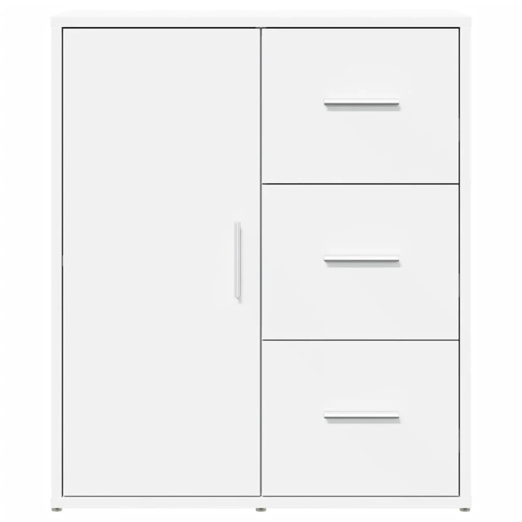 Buffet credenza cassettiera armadio mobile contenitore organizer per cucina soggiorno salotti set da 2 60 x 31 x 70 cm legno ingegnerizzato bianco 02_0036675