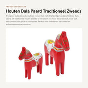 Decorazione per la casa - Tradizionale statuetta in legno - Pannelli decorati a mano - Design svedese - Regalo unico