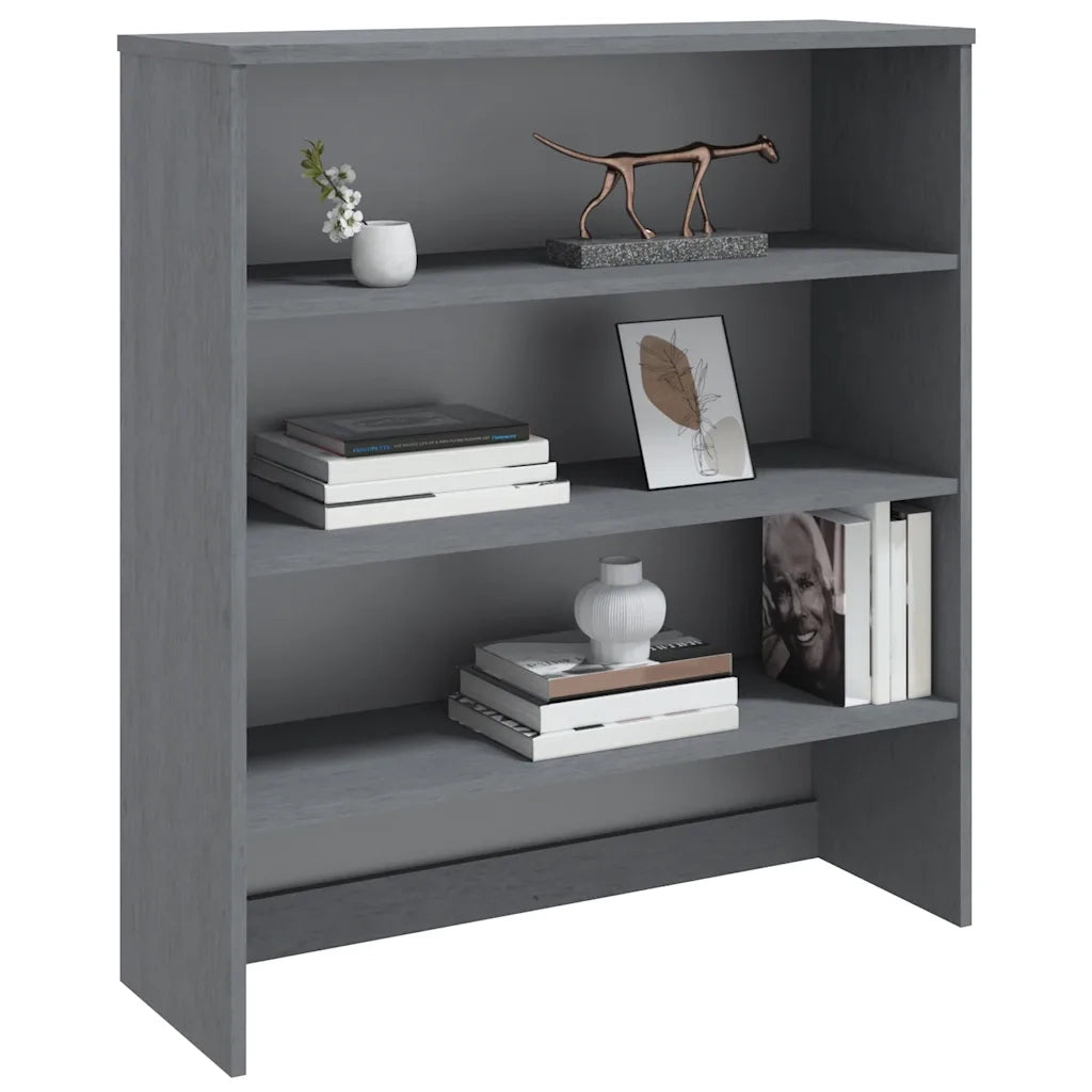 Ripiano per Credenza Grigio Scuro 90x30x100 cm in Legno di Pino cod mxl 13937
