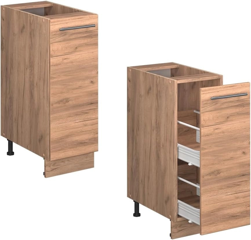 Armadio cucina dispensa alto Fame-Line, Quercia dorata, 30 cm, PL Rovere, per la combinazione con altri moduli della serie Fame-Line