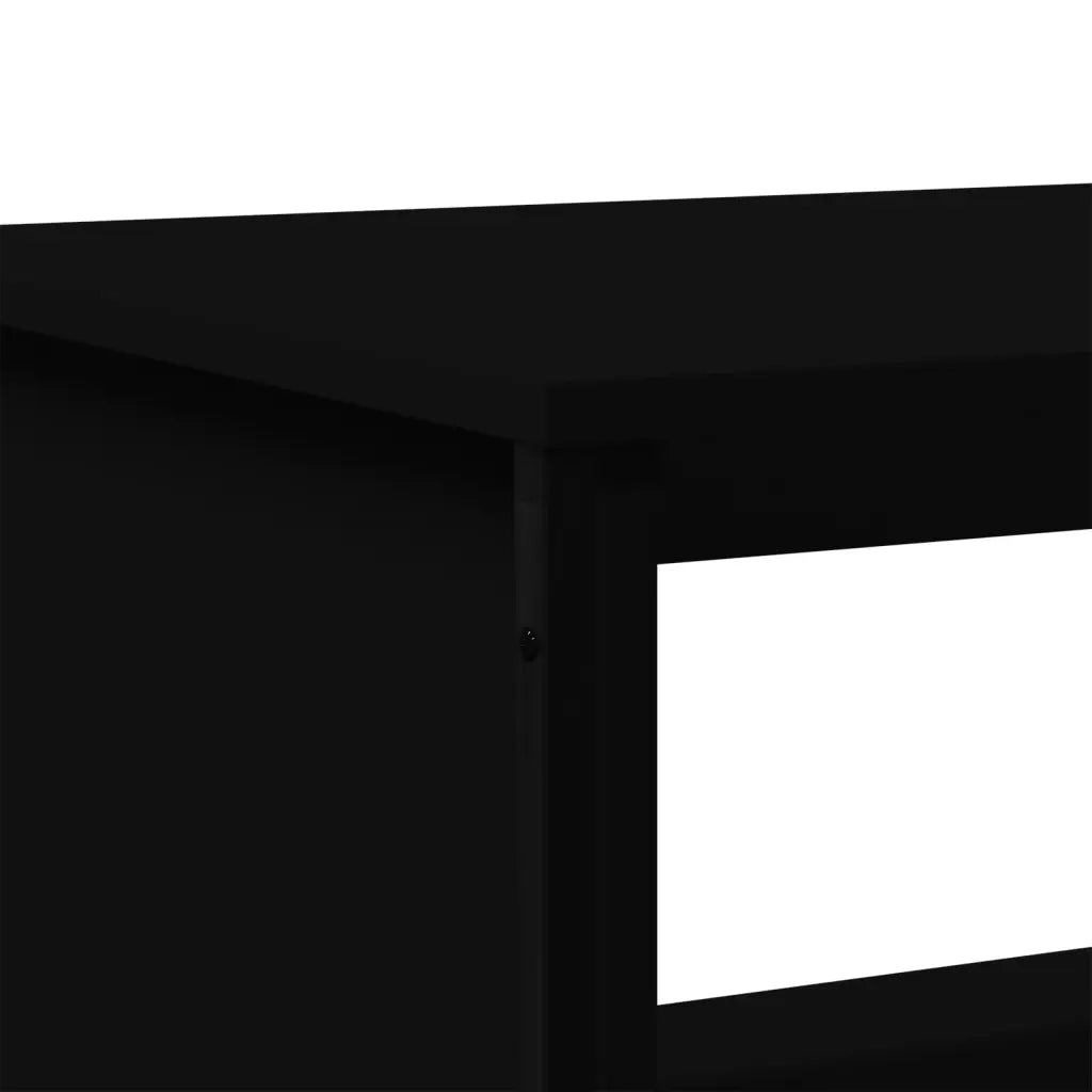 Tavolino da Salotto Nero 75x51x40 cm in Legno Multistrato 848484