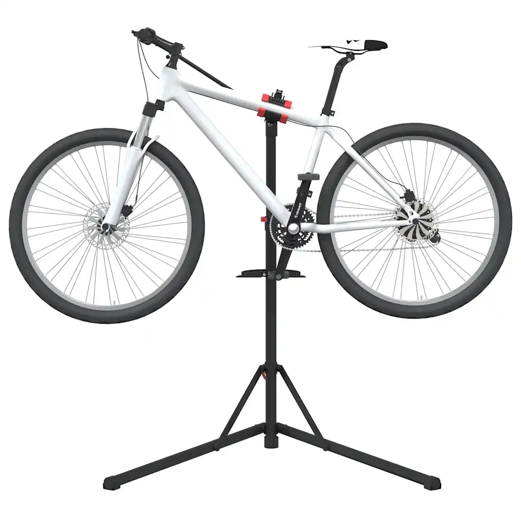 Supporto Riparazione Bici Regolabile 92-152 cm Rosso in Acciaio 4005550