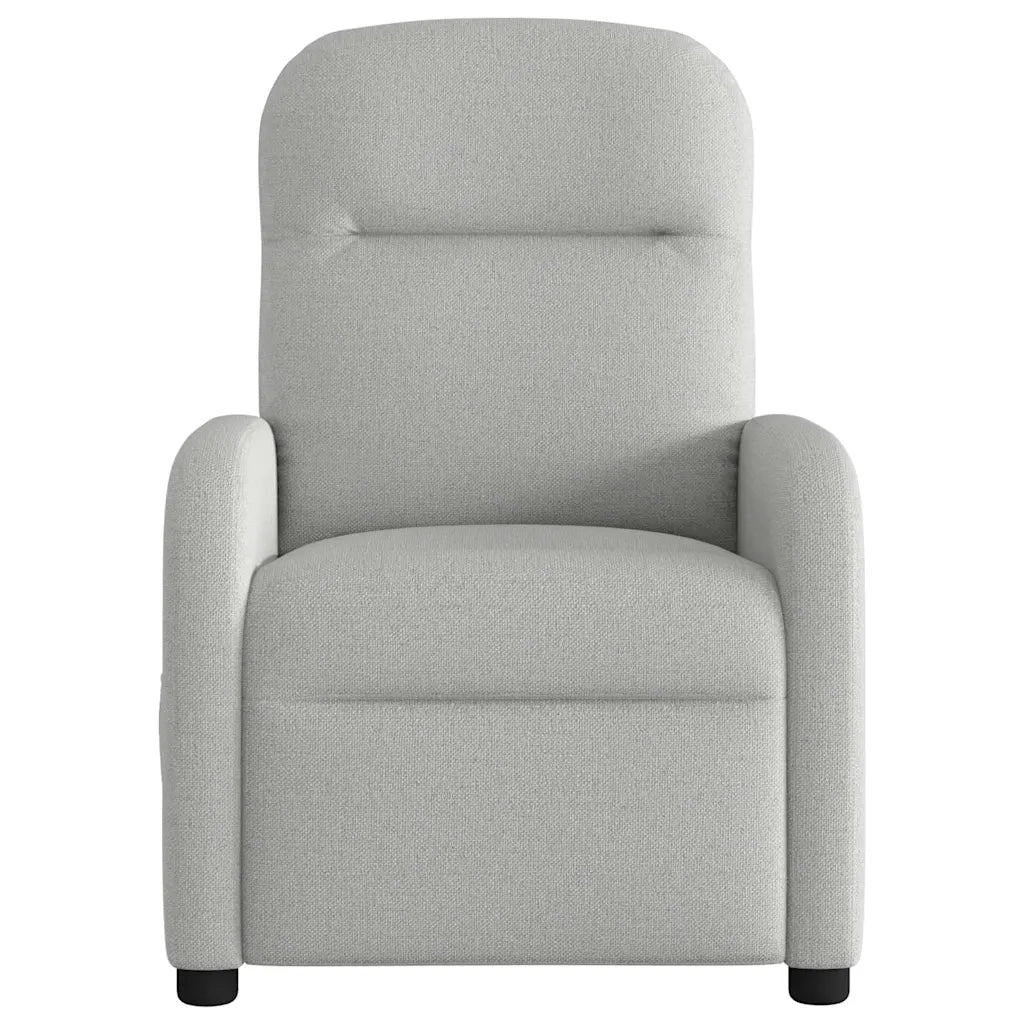 Divano Sedia-Poltrona Reclinabile in Tessuto Grigio Nuvola 269130