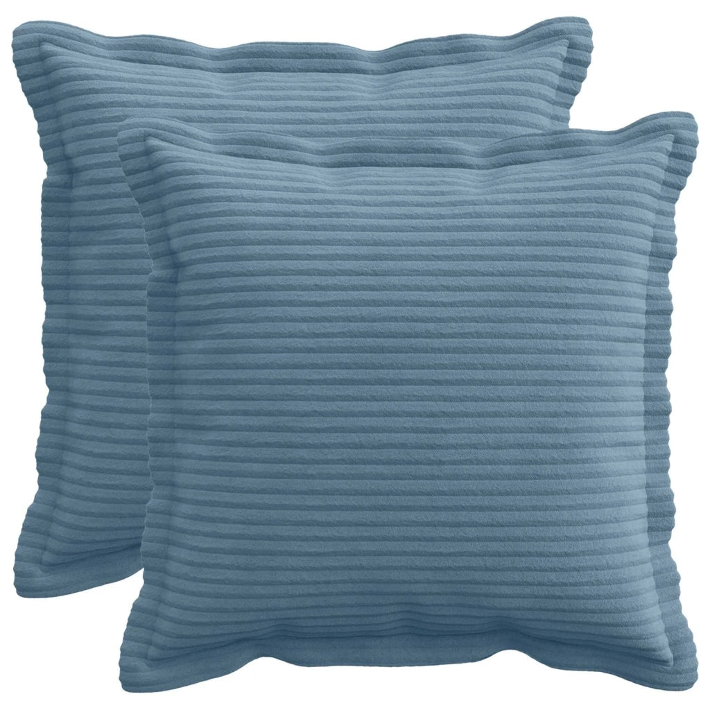 Federa 2 pz HOUTEN Blu 40 x 40 cm corduroy 916804