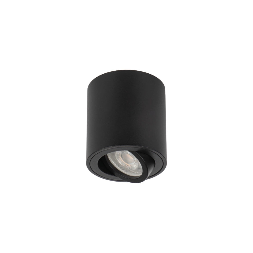 Spot soffitto nero tondo Ø8 orientabile GU10 10W Kanlux