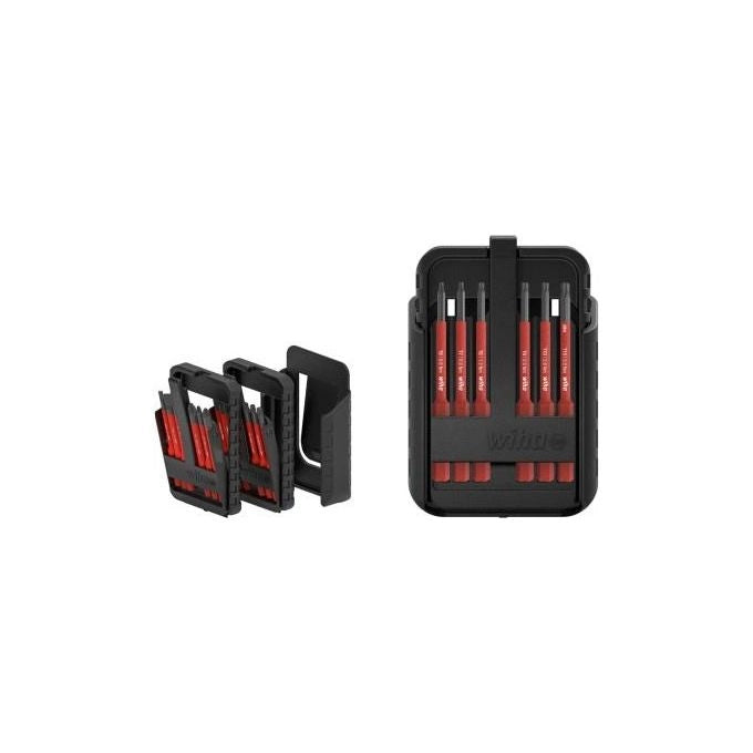 Wiha 43161 Set inserti slimBit electric TORX e TORX PLUS 13 pz isolati 1000 V AC compatibili speedE slimVario TorqueVario-S colore Nero