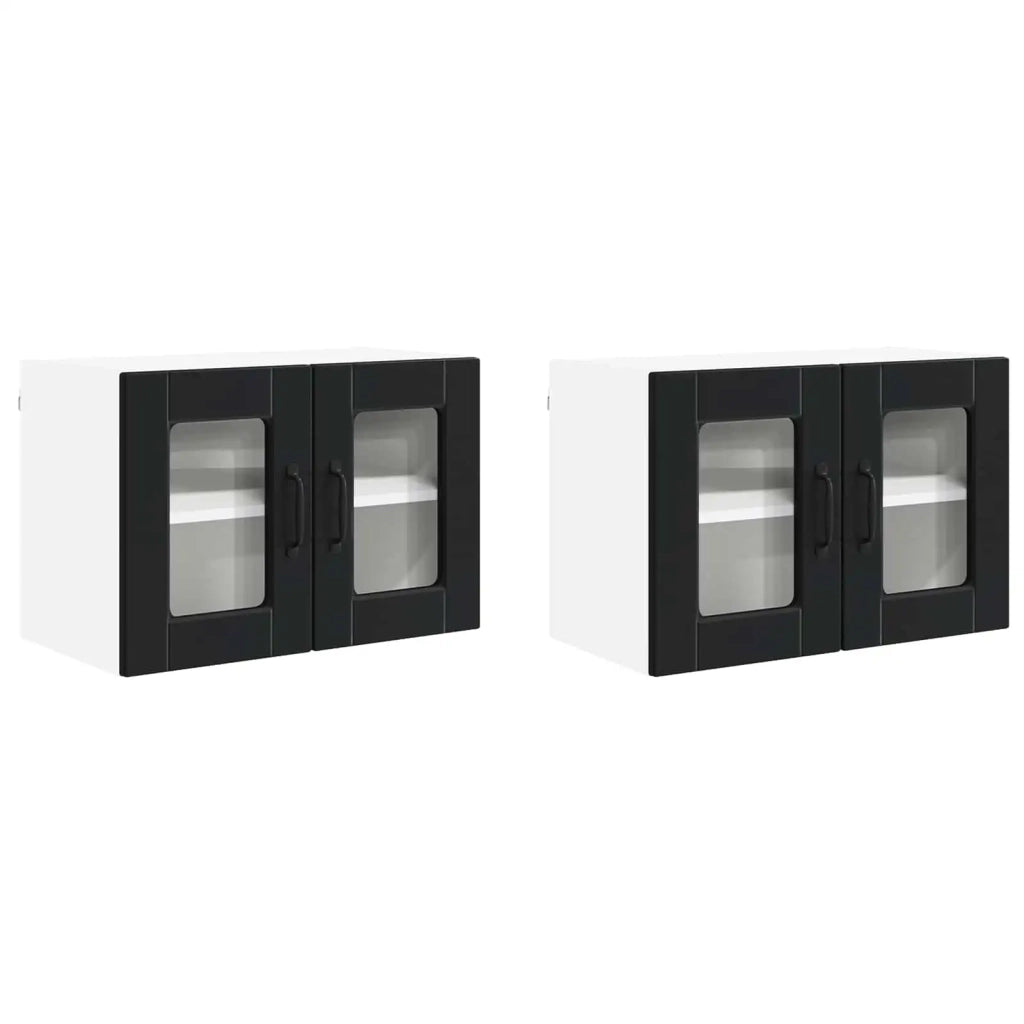 Pannello lavastoviglie con porta 2 pcs Nero 60 x 31 x 40 cm 885318