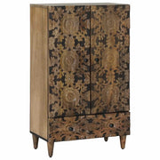 Mobile Alto Marrone 60 x 33,5 x 100 cm Legno di mango massello