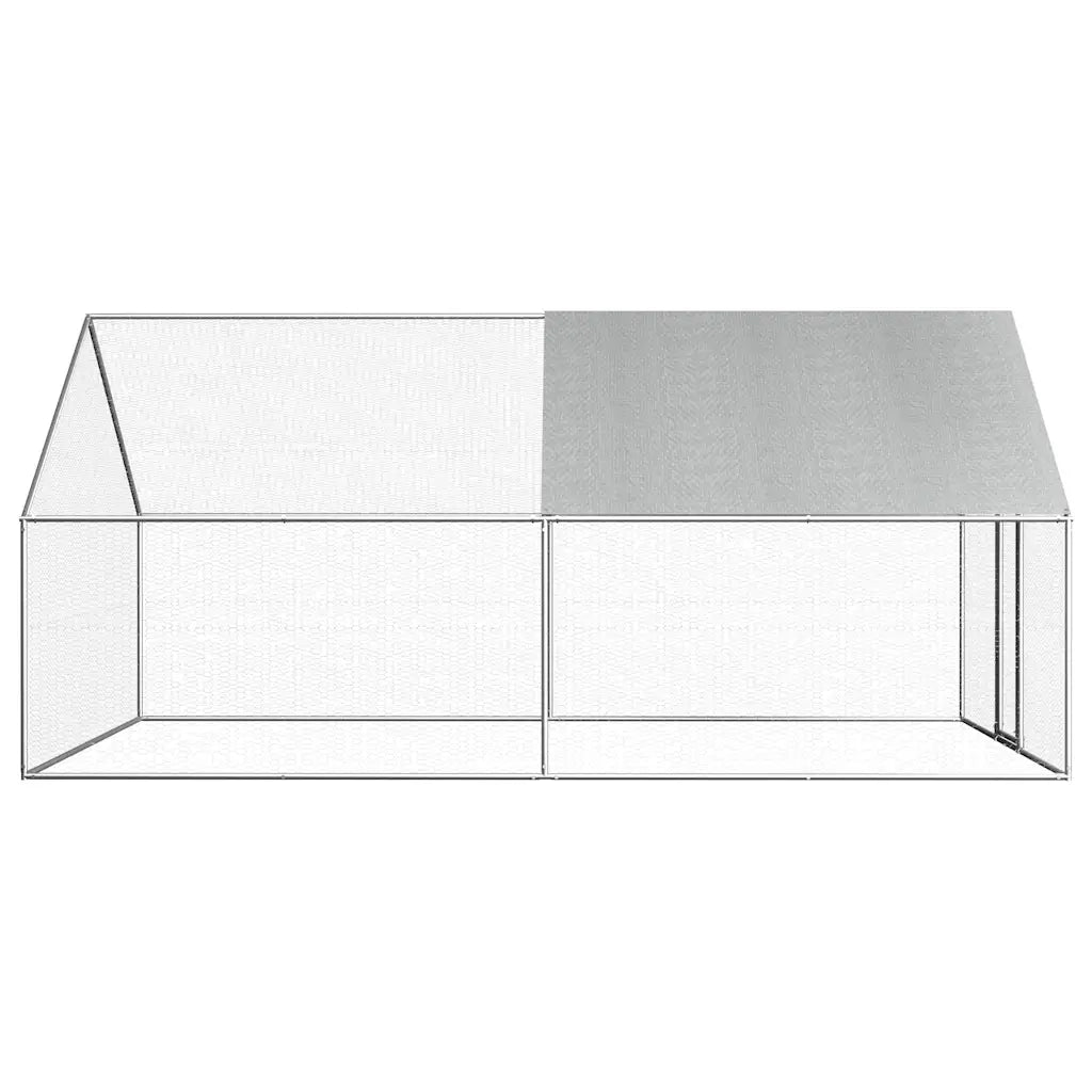 Gabbia per Polli da Esterno 2,75x4x1,92m in Acciaio Zincato 170789