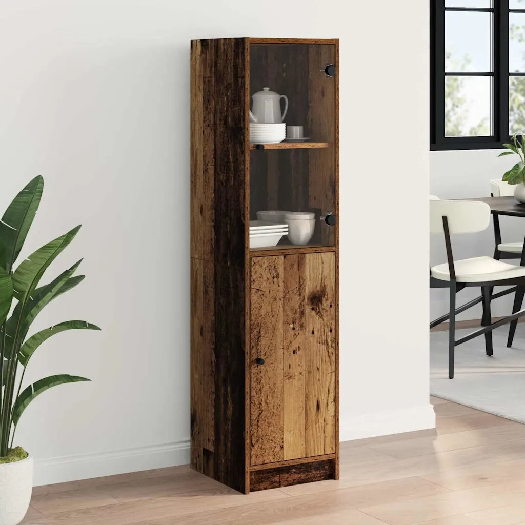 Credenza | Madia | Buffet da pranzo | Armadio da pranzo Legno vecchio 35 x 37 x 142 cm Legno multistrato