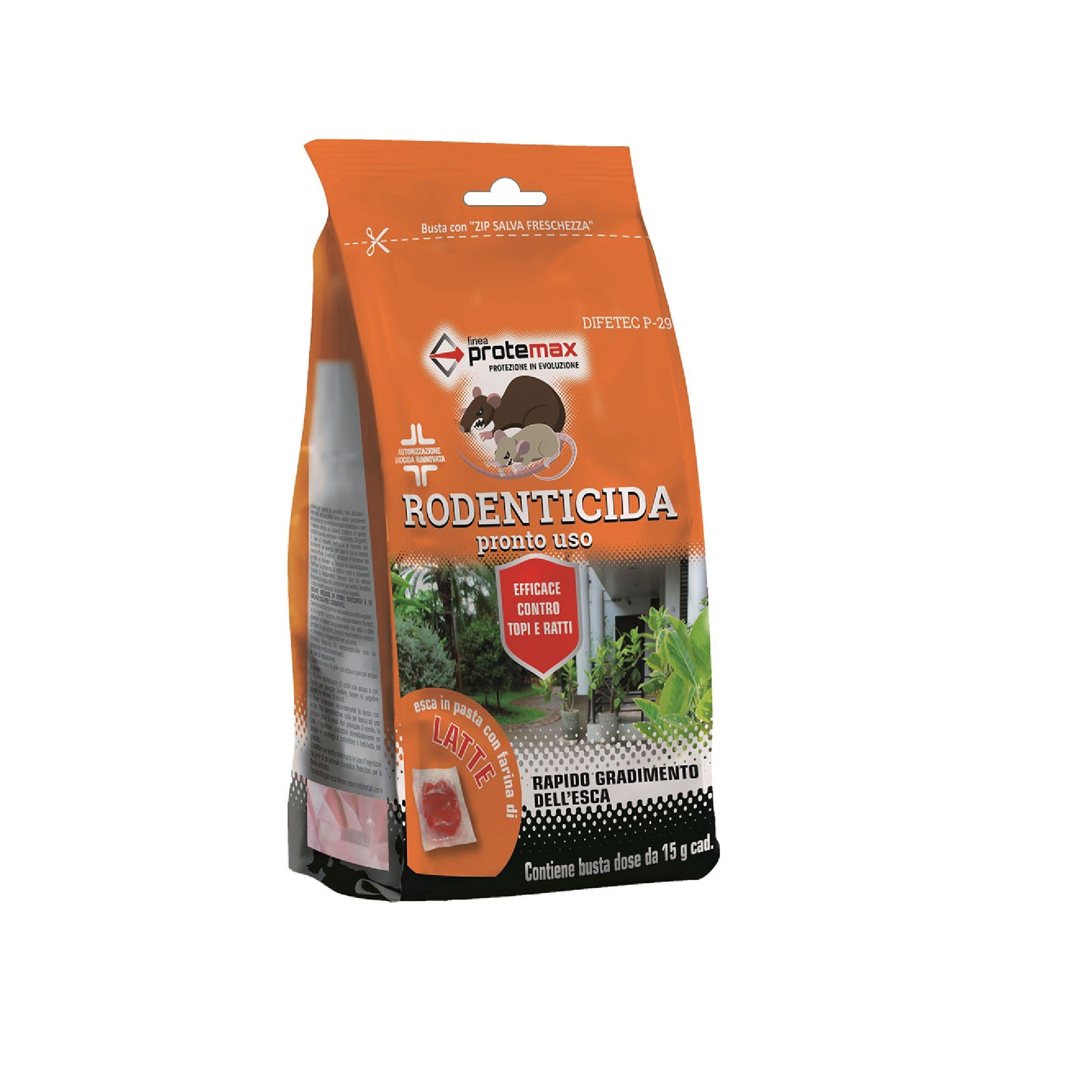 Esca topicida in pasta fresca rossa pronta all’uso topo ratti e topolini 150 gr