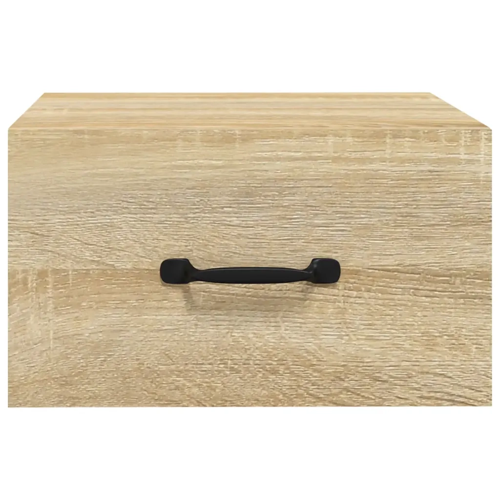 Comodino | Armadio da Notte | Mobiletto da notte a Muro Rovere Sonoma 35x35x20 cm