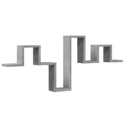 Scaffale a Muro | Mensola a parete Grigio Cemento 104,5x10x43 cm Legno Multistrato