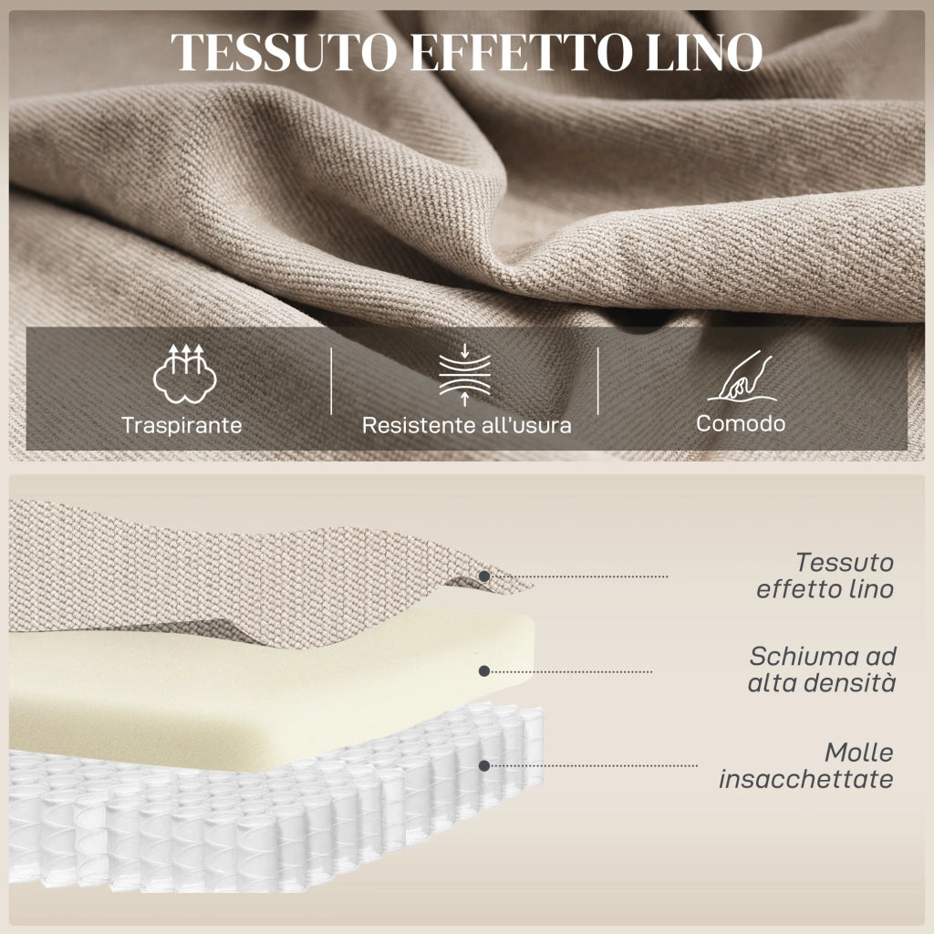Poltrona Elettrica Alzapersona Poltrona Relax Massaggiante, Beige