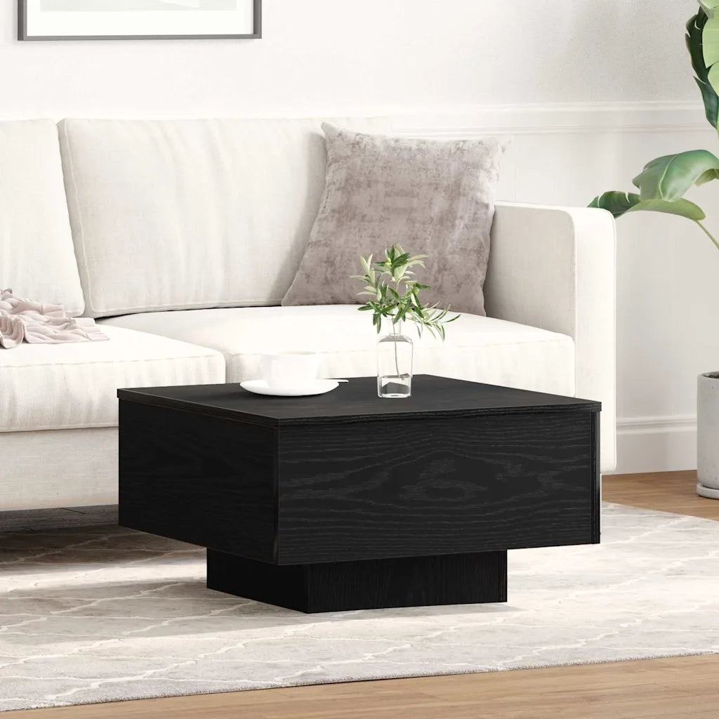 Tavolino da salotto Rovere Nero 55 x 55 x 31 cm 862993