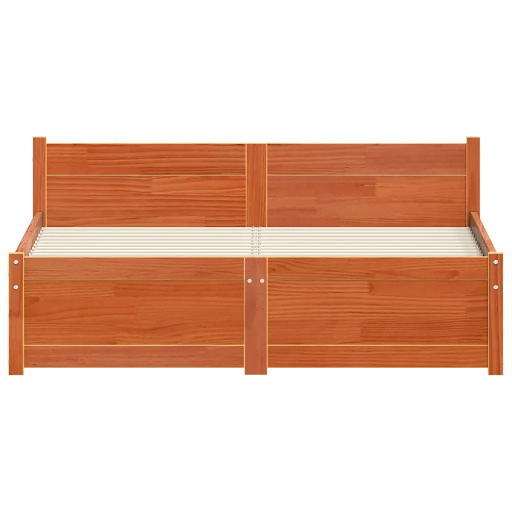 Struttura del letto Marrone cerato 205.5 x 95.5 x 51 cm