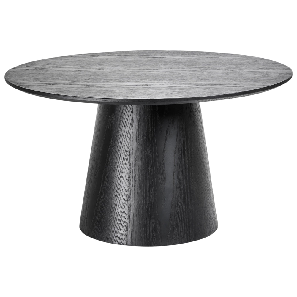 Tavolino da caffè con piano in MDF nero impiallacciato 80 x 80 cm Design moderno per soggiorno