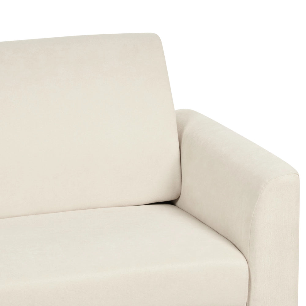 Divano 2 posti in tessuto beige glamour stile classico soggiorno contemporaneo