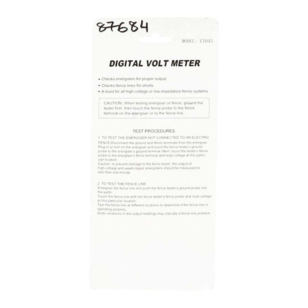 Tester per recinto elettrico, tester di tensione recinzioni elettriche DIGITALE Breckner Germany