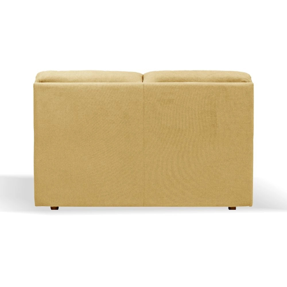 Divano 2 posti Alenda tessuto Roma14 colore giallo 160x98x92h