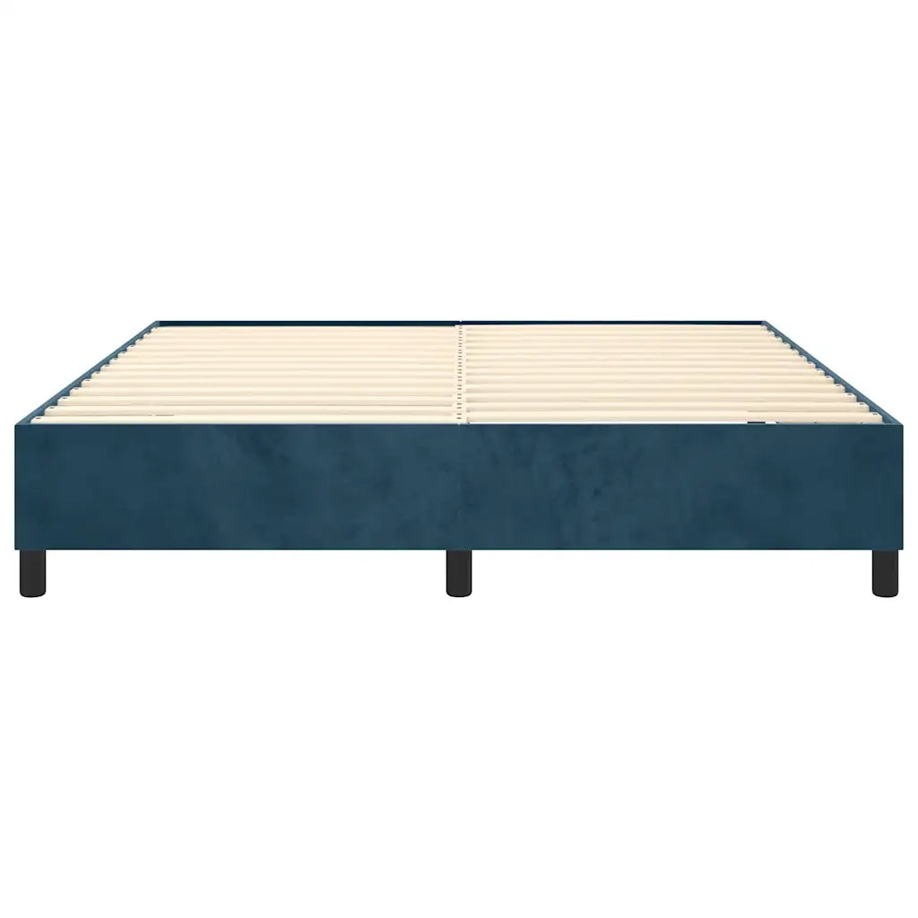 Giroletto a Molle Blu Scuro 180x200 cm in Velluto cod mxl 63305
