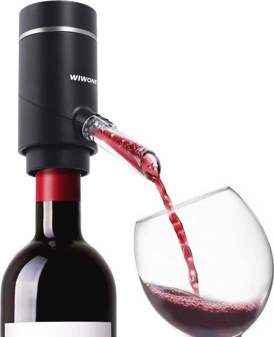 Winebelucatore elettrico con caraffa automatica riempibile e connessione in acciaio inossidabile
