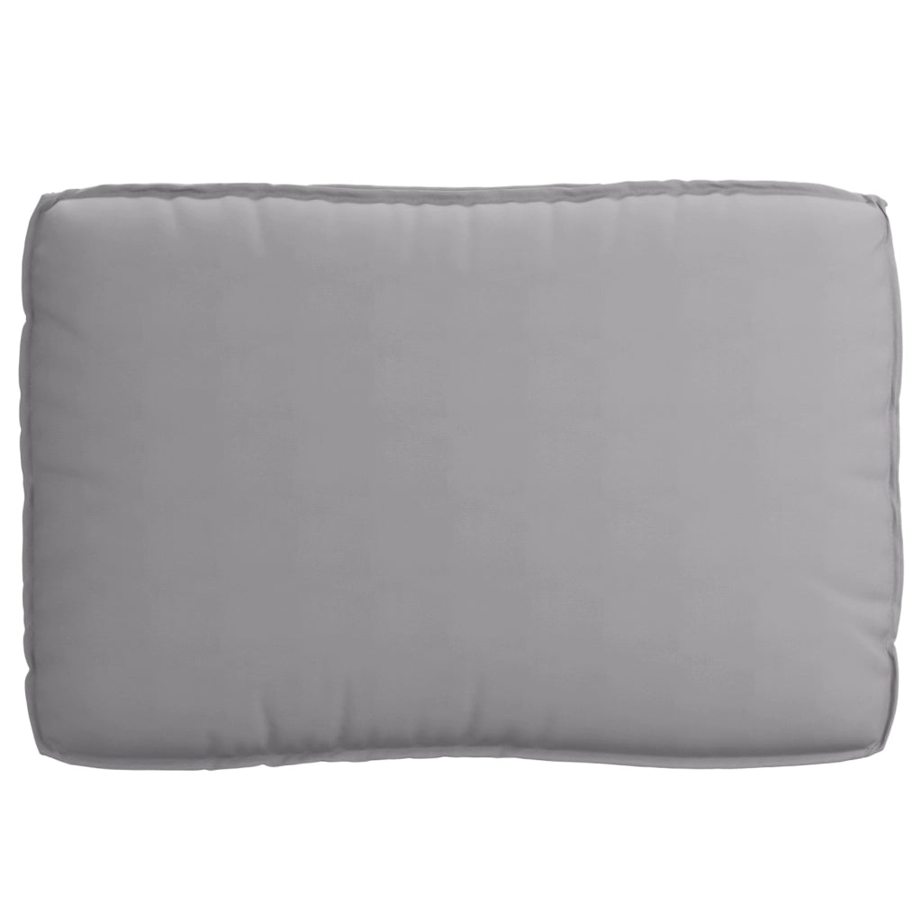 Cuscino per Pallet per Seduta Grigio 120x80x12 cm Tessuto Oxford