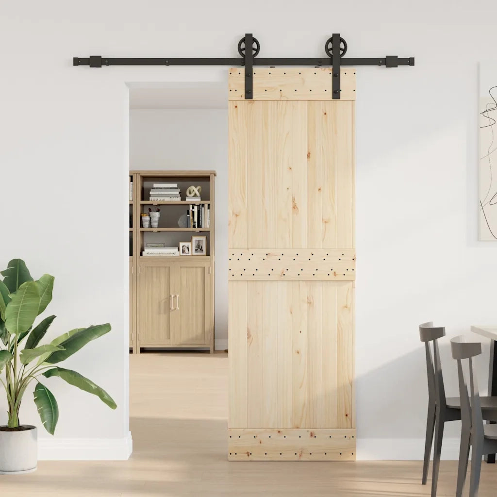 Kit di Binari per Porte Scorrevoli 183 cm Acciaio Nero CFW8026630