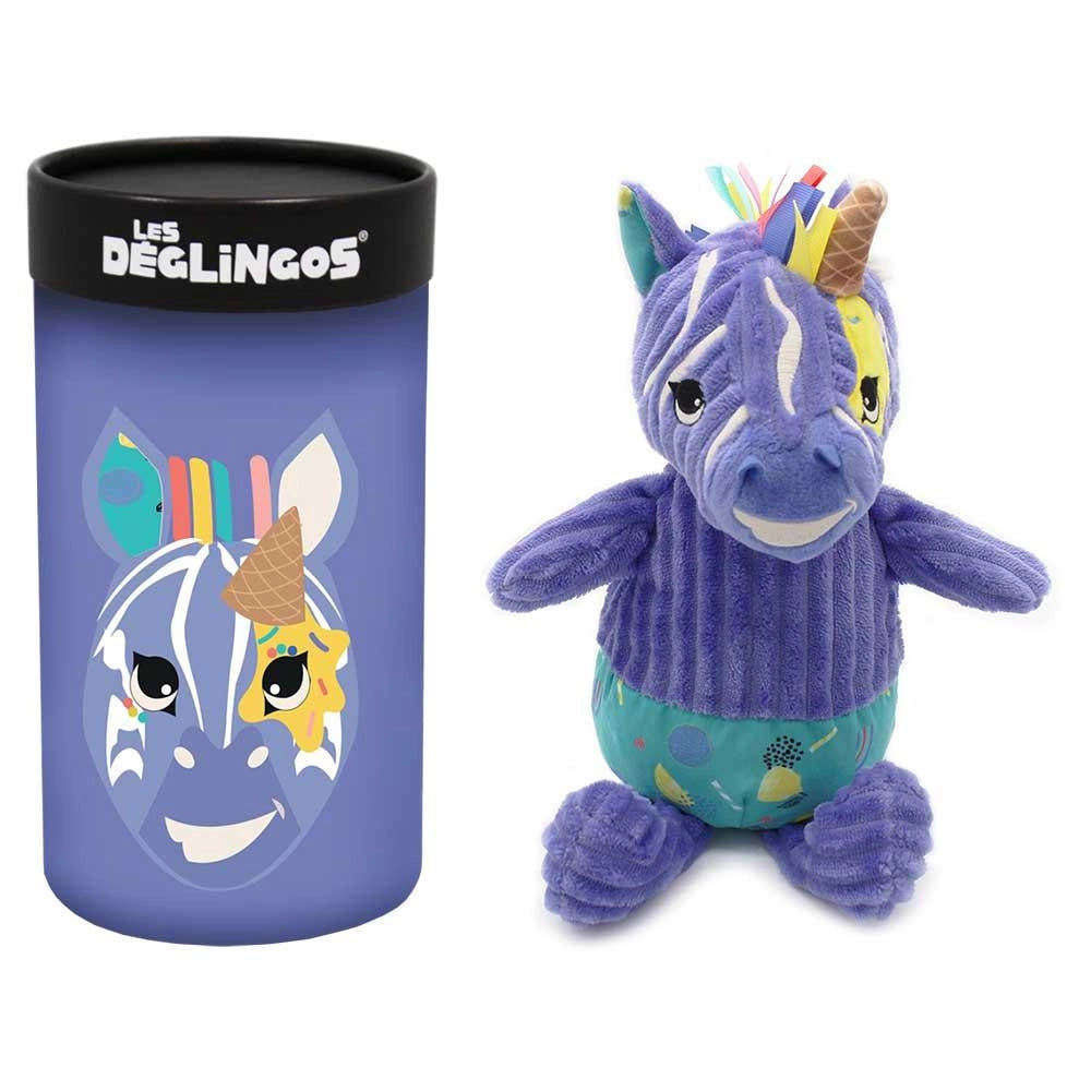 Les Deglingos - PLUSH BIG SIMPLY IN BOX KIPROKOS THE ZEBRA