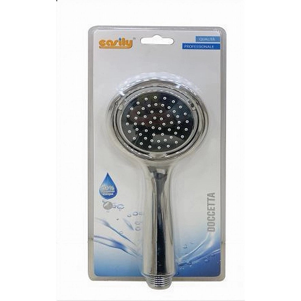 Trade Shop - Soffione Doccia Rotondo 1 Modalità Bagno Doccetta Doccino Cornetta Moderno 59170 -
