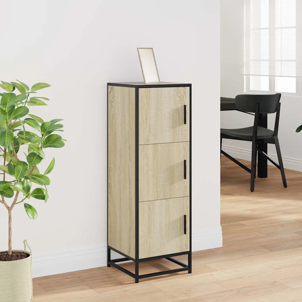 Credenza Rovere Sonoma Legno Multistrato Metallo 849065
