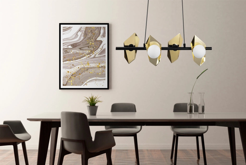 Lampada Da Soffitto App1412-cp Black Gold